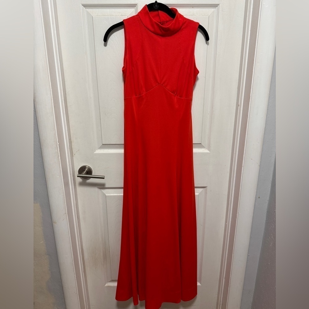 VTG 70s sleeveless dress, size small